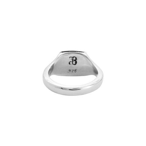 Anillo con piedra natural en plata fina de ley