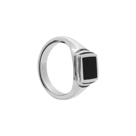Anillo con piedra natural en plata fina de ley