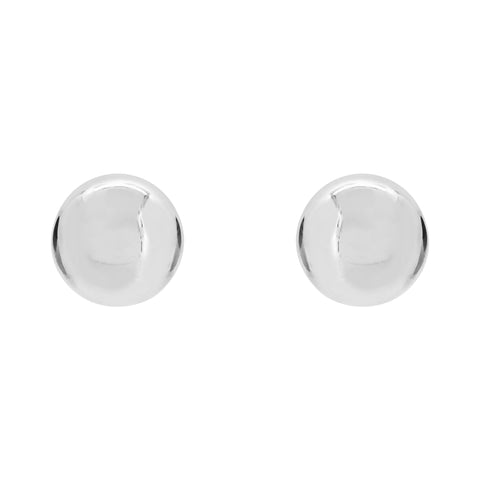 Aretes de bola en plata de ley
