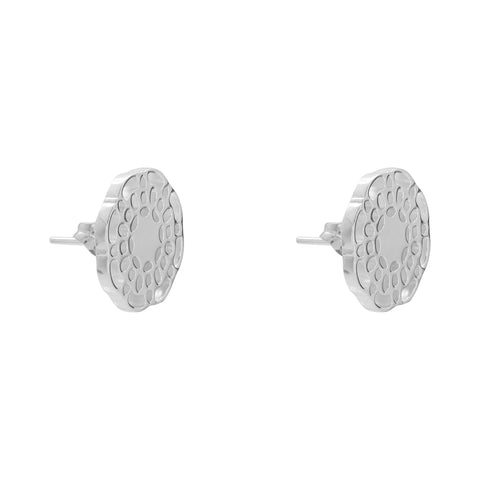Aretes mándala flor plata .925