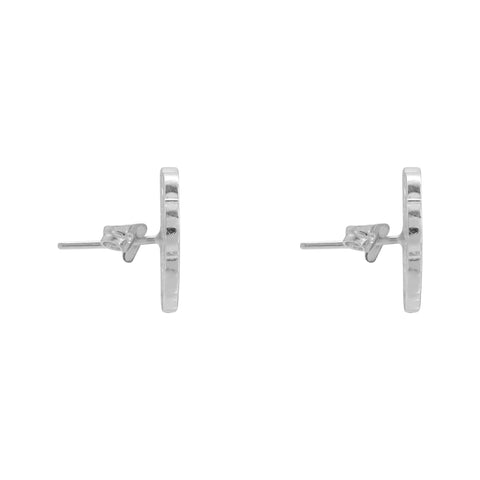 Aretes mándala flor plata .925