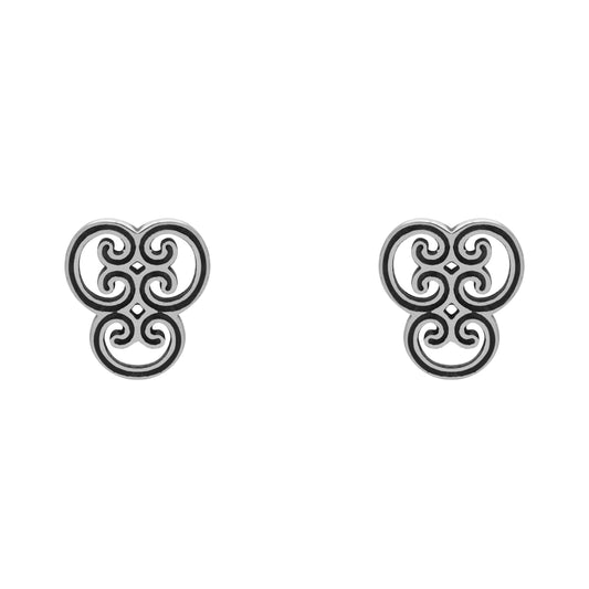 Aretes chinos acabado oxidado