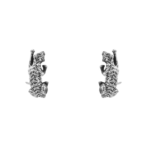 Anillo tigre mini oxidado en plata de ley