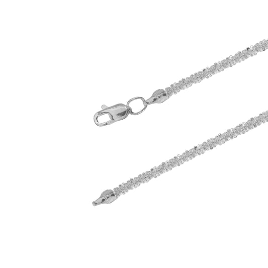 Cadena margarita en plata de ley