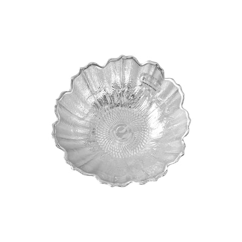 Centro de mesa flor honda en plata de ley