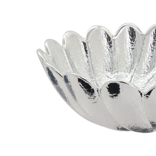 Centro de mesa elegante en plata de ley