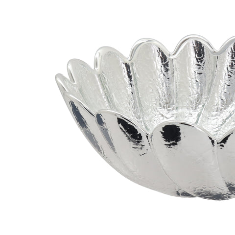 Centro de mesa elegante en plata de ley