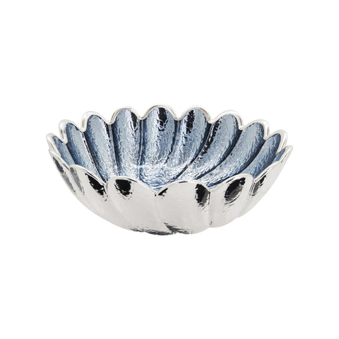Centro de mesa elegante en plata de ley