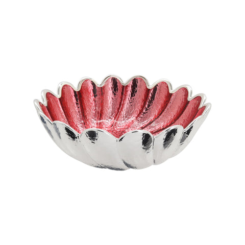 Centro de mesa elegante en plata de ley