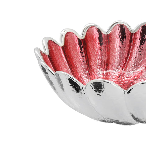 Centro de mesa elegante en plata de ley