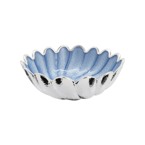 Centro de mesa elegante en plata de ley