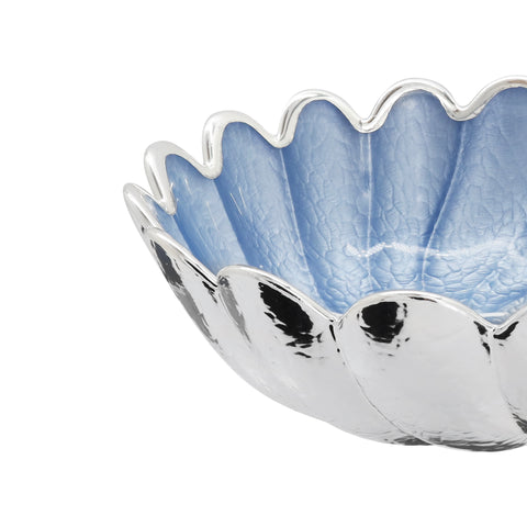 Centro de mesa elegante en plata de ley