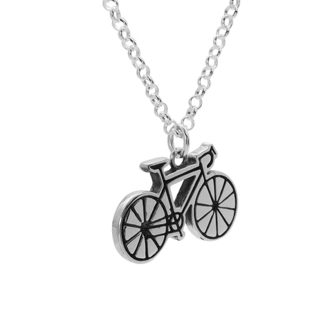 Collar bici en plata de ley