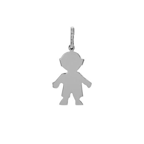 Dije diseño niño en plata .925