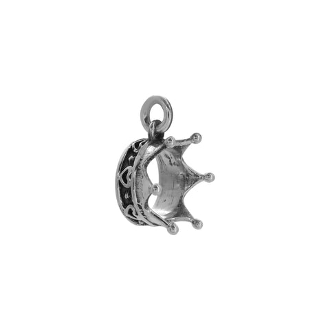Charm corona en plata de ley