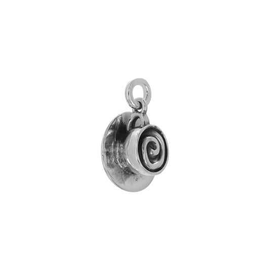 Charm taza de café plata de ley