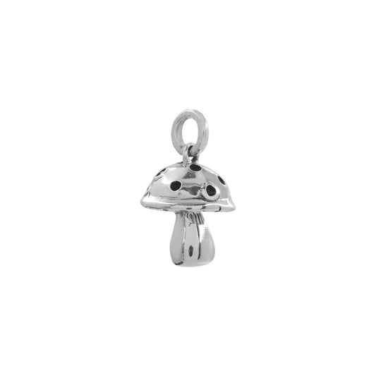 Charm de hongo en plata de ley