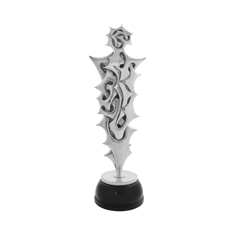 Escultura femenina entrelazados en plata de ley