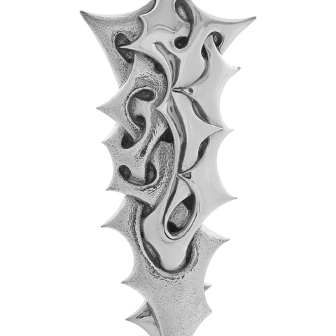 Escultura femenina entrelazados en plata de ley