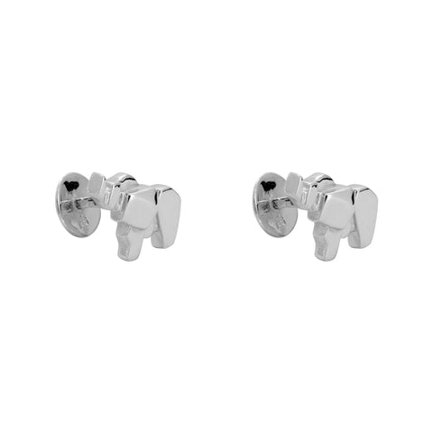 Mancuernillas con diseño de elefante plata .925