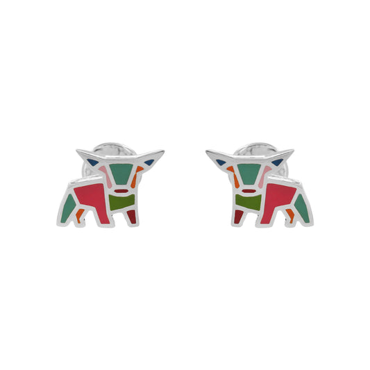 Mancuernillas Toro en plata de ley .925