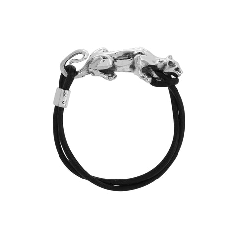 Pulsera diseno de Puma plata .925 con piedra natural 21
