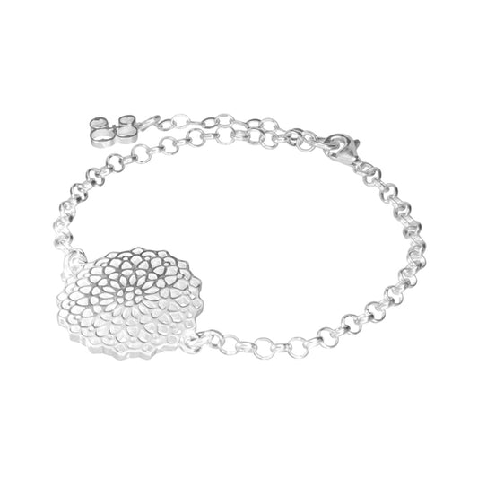 Pulsera mándala estrella plata .925