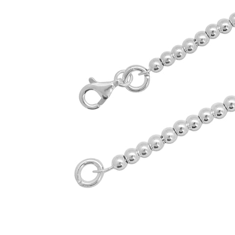 Pulsera corazón plata de ley
