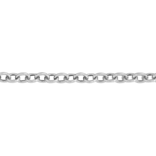 Pulsera eslabones redondos en plata de ley
