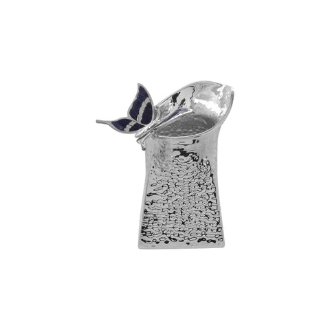 Juego de cremera y azucarera mariposa en baño de plata