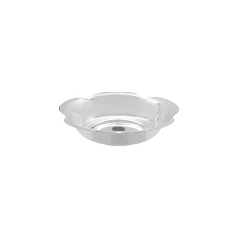 Centro de mesa diseño de flor en baño de plata