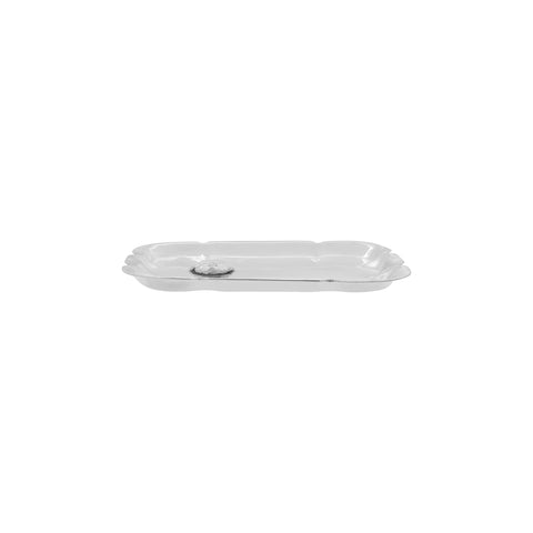 Charola para bolo en baño de plata