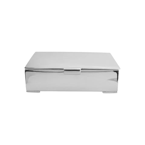 Caja lisa en baño de plata