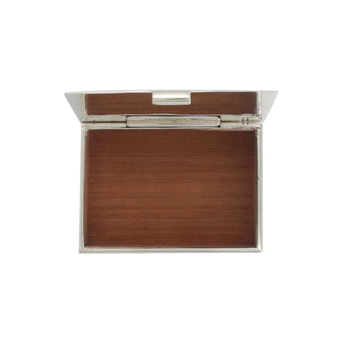 Caja lisa en baño de plata