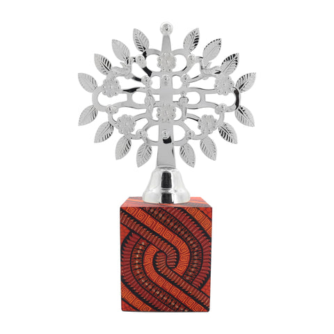 Árbol de la vida naranja con rojo