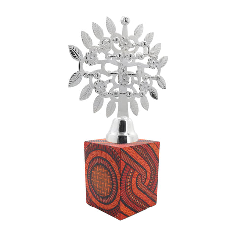 Árbol de la vida naranja con rojo