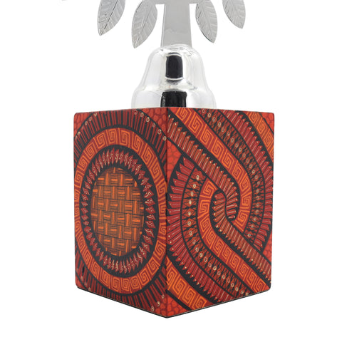 Árbol de la vida naranja con rojo