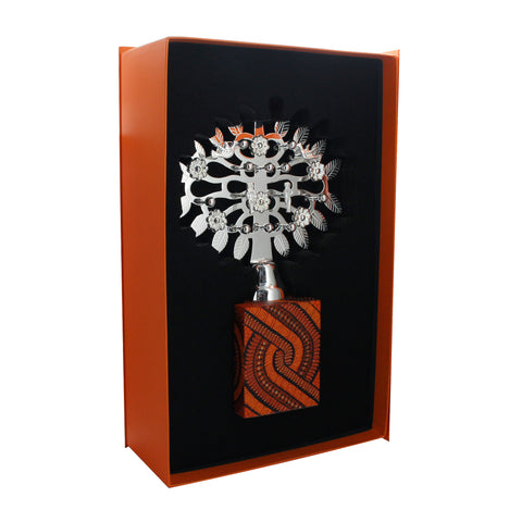 Árbol de la vida naranja con rojo