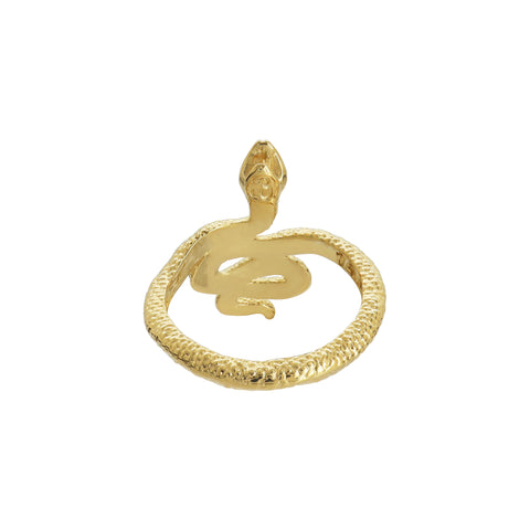 Anillo Serpiente oro 14k con diamantes