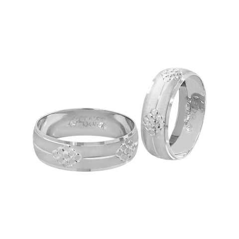 Anillos de matrimonio en oro de 10k Esmerilado Aro