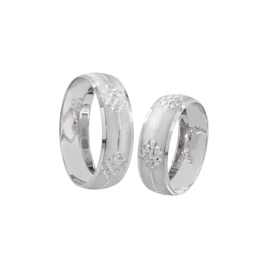 Anillos de matrimonio en oro de 10k Esmerilado Aro