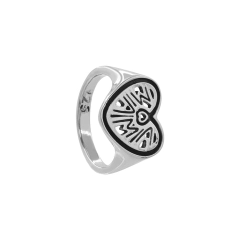 Anillo mamá en plata de ley