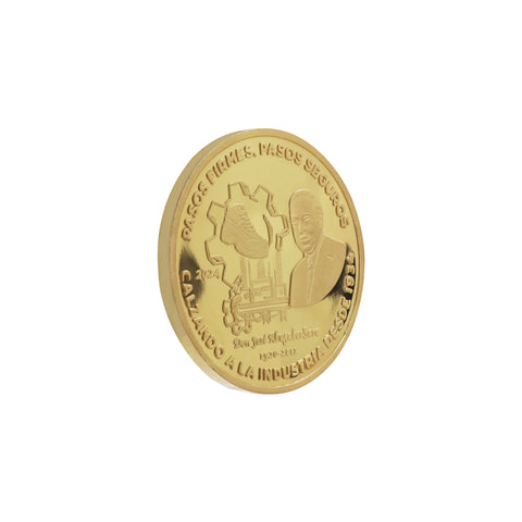 Moneda personalizada con chapa de oro  (Imagen ilustrativa, no disponible para su venta)